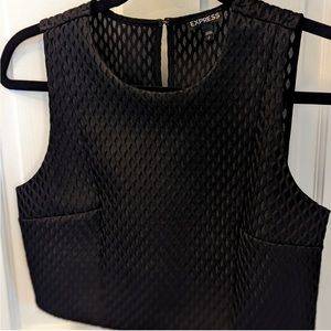 Express Cropped Formal Top Size Small